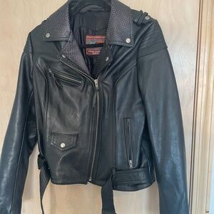 Cute purple and black biker jacket, only worn twice!